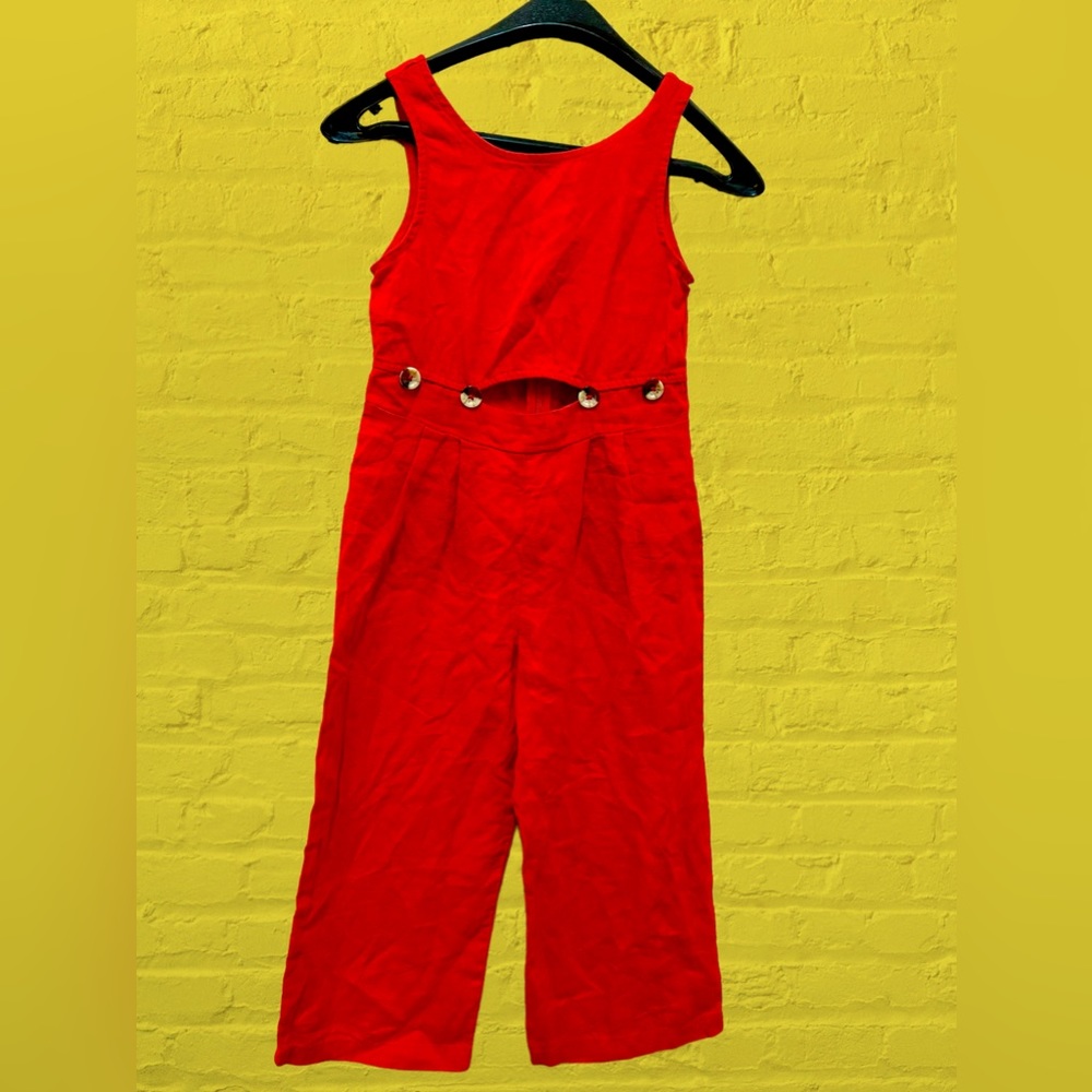 ZARA Kids Red Linen Jumper